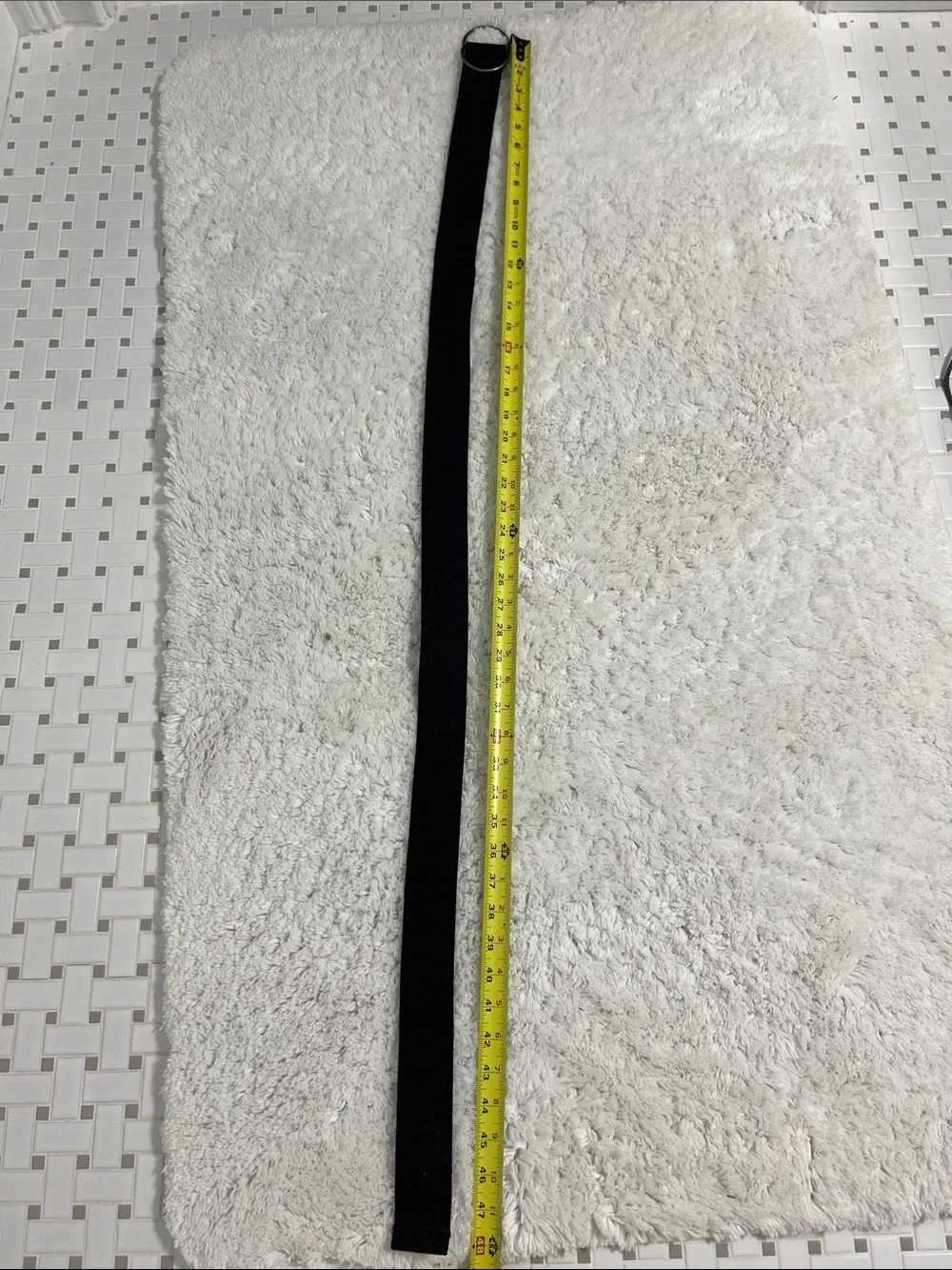 Men’s black canvas  belt